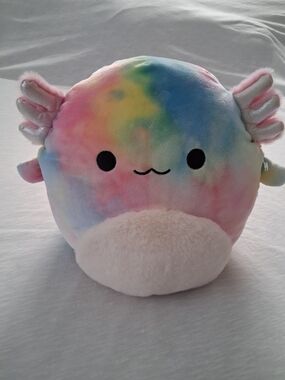 Squishmallows Rainbow Pastel Axolotl Plush - Pink, Blue, Yellow, Green